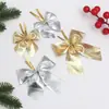 Pajaritas de Terciopelo Dorado y Plateado Navideñas Transfronterizas, Accesorios para Decoración de Escena de Caja de Regalo Navideña Hechos a Mano