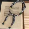 Caracol Trepando Casa Estampado Leopardo Maillard Cadena para Suéter Cadena Clavicular Accesorios para Mujer Otoño e Invierno Diseño de Nicho