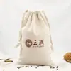 Bolsas de Algodón y Lino con Cordón Personalizadas, Bolsas de Regalo con Cordón para Almacenamiento, Bolsas de Arroz de Lona, Bolsas Pequeñas de Tela con Logo