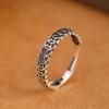 Um Veado Prata S925 Sterling Silver Personalidade Simples Moeda Anel Temperamento All-match Homens e Mulheres Não Escolha Pessoas Casal Anel de Abertura