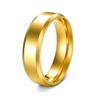Suministro transfronterizo moda simple anillo de acero inoxidable para hombre de 6MM joyería popular europea y americana fábrica de origen venta al por mayor