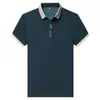 Camiseta Masculina de Manga Curta Verão Casual Camisa Polo com Gola de Encaixe para Homens Jovens e de Meia-Idade, Camiseta Lisa de Meia Manga, Polo para Venda Transfronteiriça