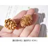 Pendientes de Planta, Fruta Seca Natural, Materiales para Pendientes de Calabaza, Joyería de Nicho Creativa Personalizada, Accesorios para Pendientes, Fruta
