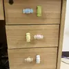 Manijas de Puerta de Gabinete de Cerámica Coloridas, Manijas Simples de Agujero Único con Forma de Caramelo para Gabinete, Armario, Cajón, Manijas de Tapa de Botella