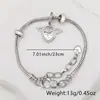 Pulseira de Cobre Banhado Exquisita Simples Versátil Popular em Vendas Transfronteiriças Pulseira de Prata da Moda Personalizada Pulseira Feminina com Zircônia