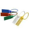Sello de Seguridad Desechable Doble Hebilla Etiqueta de Sellado de Plástico Lazo de Señalización de Nylon Sello de Plomo Antirrobo Hebilla Auto-Bloqueante