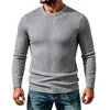 2026 Comércio Exterior Moda Masculina Europeia e Americana Slim Fit Tamanho Grande Gola Redonda Malharia Novo Estilo Malharia Casual Masculina