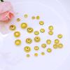 14K envolto em ouro colorido preservando flor titular oco 12-folha pétala talão titular diy pulseira acessórios espaçador frisado material C19