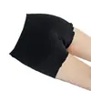Shorts de segurança canelado super elástico com renda de algodão 95% puro, adequado para uso interno e externo, leggings anti-exposição, em estoque para atacado