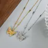 Collar de Mariposa Soñadora con Circonitas de Colores Incrustadas con Diamantes para Mujer, Exquisito y Moderno, Gargantilla Versátil Retro de Moda, Delicada como un Hada