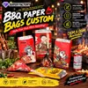 Sacos personalizados de papel alumínio e folha de estanho para churrasco.