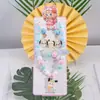 Colar de joias infantil com desenho animado, pulseira, anel, princesa, acessórios com miçangas, menina, fofo, bebê, menina, joias, presente