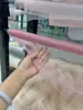 Rosa Blanco Rosa Claro Brillante con Purpurina Tela de Malla Vestido de Novia Vestido de Noche Hecho a Mano Decoración DIY Tela de Malla