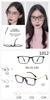Popular marco de gafas de pegamento dorado TR90 no magnético ultraligero moda decoración de moda gafas combinables café grande comercio exterior 1012