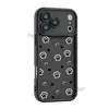 Popular en América Latina: Funda de teléfono de dibujos animados para 18 Pro con diseño lindo de pata de gato en blanco y negro y corazón, funda de silicona minimalista para iPhone 17