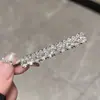 Clip Súper Brillante para Flequillo Pasador Lateral Pasador de Strass Set de Accesorios para el Cabello de Cristal Brillante Clip de Moda para la Frente Lateral