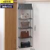 Bolsa de almacenamiento colgante para puerta de armario, bolsa de almacenamiento colgante para ropa, bolsa organizadora de malla para almacenamiento en el hogar
