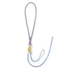 Nó Flor de Pessegueiro Trançado Corda para Celular Acessórios DIY Pingente Cordão Corda Simples Retrô Corda de Pulso Pingente para Celular