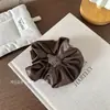 Estilo Coreano Alto Grado Sentido Corteza Intestino Grueso Anillo para el Cabello Elegante Plisado Francés Retro Simple Cola de Caballo Bola Cuerda para el Cabello Accesorios para el Cabello