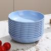 Plato Redondo Plato para Escupir Huesos Doméstico Plástico Mesa de Comedor Plato para Huesos Plato para Escupir Huesos Snacks Plato Pequeño Plato para Basura Almacenamiento Base