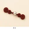 Botón de tela tejida a mano con hebilla de calabaza perlada para cheongsam, botón decorativo Hanfu para mujer, accesorio de ropa antigua