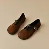 Sapatos Rasos de Lã Estilo Birkenstock de Nicho Estilo Coreano para Mulheres, Sapatos de Ballet Slip-On Macios para o Verão e Outono de 2026