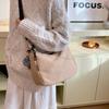 Bolsa de ombro estilo coreano para trabalho, bolsa transversal feminina pequena e de grande capacidade, bolsa de viagem para estudantes universitários