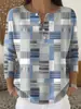 Sudadera con Botones y Cuello en V de Nuevo Estilo Transfronteriza de Manga Larga Otoño e Invierno con Estampado Moda Personalizada Chaqueta Suéter Casual para Mujer