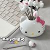 Livro da Chapeuzinho Vermelho com Casa Criativa Hello Kitty Garfo de Frutas de Aço Inoxidável Rede Vermelha Alto Valor de Cor Fofo Palitos de Frutas