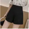 Novos Shorts de Verão Femininos 2024, Estilo Fino, Casuais, Tamanho Plus, Adequados para Corpo em Formato de Pera, Cintura Alta, Design Emagrecedor, Estilo Trendy de Perna Larga