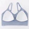 Conjunto de Sutiã Esportivo Cruzado Grande U Costas Bonitas T-String Conjunto Sexy Ajuste Rosqueado Sem Costura Costas Bonitas Lingerie Francesa Feminina