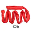 Danza Yangge, cinta de seda roja, tela de seda, tela de seda rojo brillante, cintas coloridas, tela roja calada, tambor de cintura, cinturón, cintas de baile