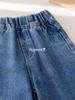 Nuevos Jeans de Otoño para Niñas con Elegante Diseño de Hongo de Dibujos Animados, Pantalones Rectos para Bebés Niñas, Lindos Pantalones Largos Bordados para Primavera y Otoño