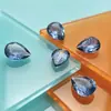 Pedras de Resina Strass Starlight Iridescente Transparente com Base Pontiaguda 10*14 Pedras Strass Gota d'Água Acessórios Criativos Estilo Coreano Materiais Artesanais para DIY