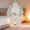 Macacão de Veludo Macio Borboleta Outono/Inverno 2026 para Bebê, Macacão de Engatinhar Espesso Sem Costura Bordado com Desenho Animado para Bebê, Roupa de Peça Única 59-66 #