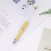 Plumas de Cuentas de Colores, Plumas Creativas para Bolígrafo DIY con Cuentas, Lindos Bolígrafos de Tinta de Gel con Gradiente de Color Macarrón Multicolor, Al por Mayor en Stock