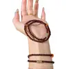 Pulsera de Año Zodiacal Rojo Granada Más Vendida Doble Círculo Nueva para Mujer 2025 Cuentas de Transferencia Pulsera de Buena Suerte para el Cumpleaños de la Novia