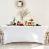 Fundas elásticas para mesa transfronterizas para uso en exteriores, con logotipos personalizables, diseños coloridos, adecuadas para conferencias, eventos y decoración de hoteles; disponible al por mayor