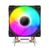 Xuntitai XT400 Computador de Mesa 4 Tubos de Cobre Cooler de CPU Ultra Silencioso Iluminação Colorida Ventilador de CPU Universal