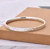 Pulsera de Plata Pura 9999 Hielo Triturado Plateada Cerrada Sólida Modelo Nuevo 2025 Pulsera Brillante de Plata Pura Hielo Triturado