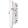 Haohan porta antifurto porta de madeira corpo de fechadura de impressão digital anti-cartão anti-colisão gancho removível gancho falso corpo de fechadura de impressão digital todo em aço dedo semi-aço