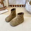 Botas de Moda para Niña 2026 Botines Retro de Lunares para Niña Pequeña Elegantes Botines Cortos Slip-On Botas Martin para Bebé Botas Individuales Antideslizantes