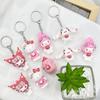Llavero de Flor de Cerezo Sanrio Colgante de Muñeco Jade Gui Dog Merry Colgante de Llavero Pegamento Crema Funda para Teléfono Móvil