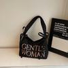 Bolsa Bordada para Mujer, Gran Capacidad, Nuevo 2026 Primavera/Verano Versátil Bolso de Hombro o Axila para Estudiantes Universitarios