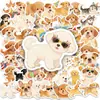 Pegatinas Lindas de Cachorros para Fiesta de Nuevo Estilo Transfronterizas, Adorables Pegatinas Decorativas Impermeables Estilo Ins de Mascotas para Maletas y Botellas de Agua