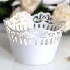 Borde de papel para pastel de boda directo de fábrica transfronterizo, patrón europeo, hueco, encaje plateado, fábrica de vasos de papel al por mayor