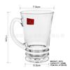 Taza de Vidrio Roscada Lizun Restaurante Hogar Taza de Té Transparente Taza de Café Taza de Leche Vaso para Beber Vaso para Jugo