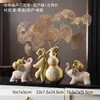 Enfeites de Elefante de Cerâmica da Sorte Sala de Estar Gabinete de TV Escritório Luxo Leve Corredor de Alto Padrão Cabaça Artesanato Decorativo