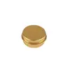 Lata Redonda Pequeña de Aluminio de 10 ml Color Dorado con Rosca 35*18 para Aceite Refrigerante, Empaque de Velas, Lata de Aluminio, Caja Selladora para Muestras