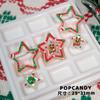Comercio exterior transfronterizo de cuentas navideñas DIY Hombrecito de jengibre Árbol de Navidad Material hecho a mano Joyería Cuentas Cuentas pintadas a mano Muñeco de nieve